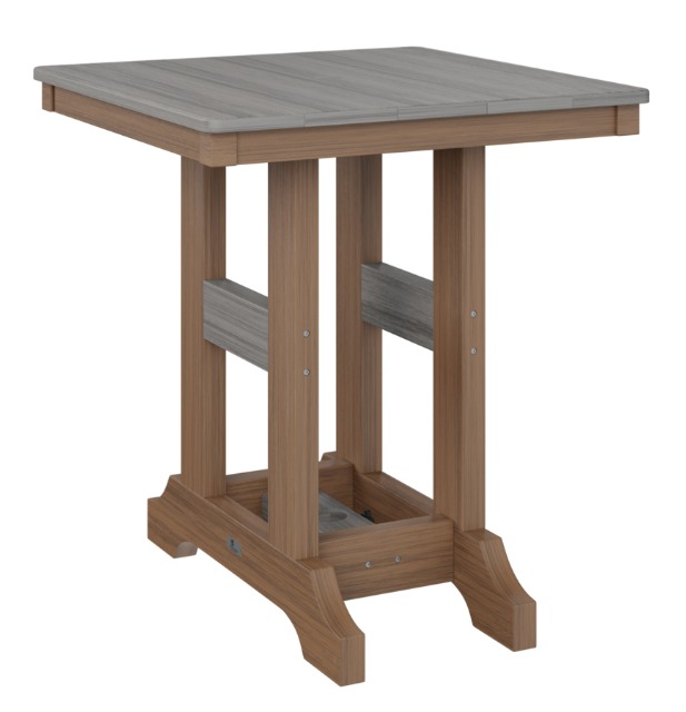 Berlin Gardens Garden Classic 28" Square Counter Table (Natural Finish)